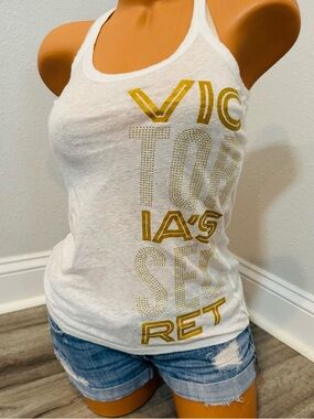 Victorias Secret Supermodel Essentials Racerback Y2K Vintage Tank Top XS